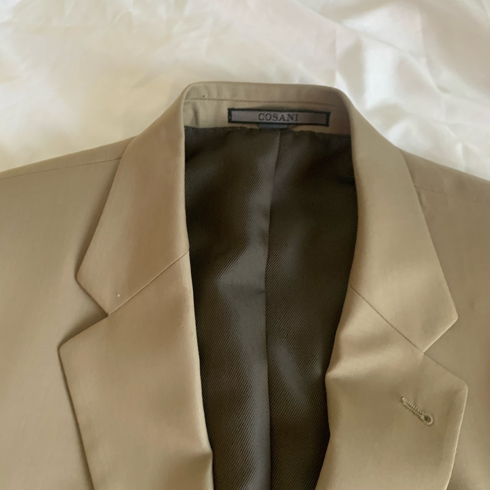 Beige Suit Jacket Cosani